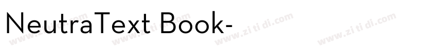 NeutraText Book字体转换